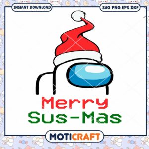 Imagen Merry Sus Mas Among Us Svg, Among Us Svg, Christmas Svg