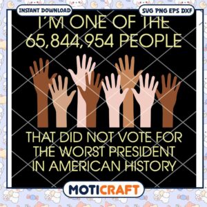 I'm one of the people not vote svg, hands svg, colors hands svg