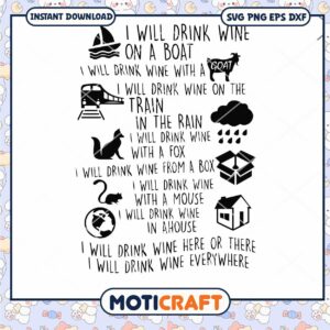 I WIll Drink Wine On A Boat Svg, Wine Svg, Funny Quotes Svg