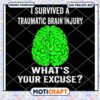 I Survived A Traumatic Brain Injury What's Your Excuse Svg, Brain svg 2 I Survived A Traumatic Brain Injury What's Your Excuse Svg, Brain svg