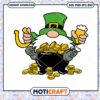Gnome Pot Of Gold Svg, Gnomes green Svg, st. pstrick day svg