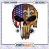 USA Saints Punisher Skull PNG Design