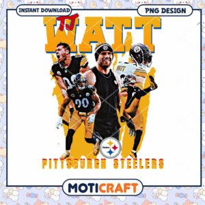TJ Watt PNG Sublimation Pittsburgh Steelers