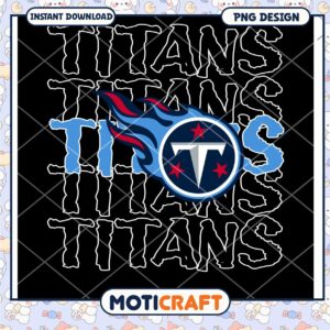 Titans Football Team PNG Design Instant Download for Fans