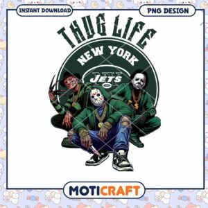 Thug Life New York Jets PNG Design