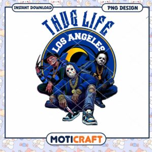 Thug Life Los Angeles PNG Design Instant Download Art Print