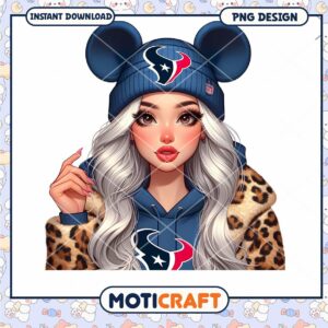 Texans Girl PNG Sublimation Design
