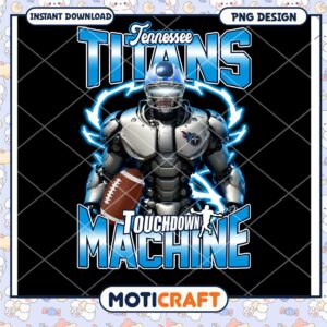 Tennessee Titans Robot PNG Sublimation