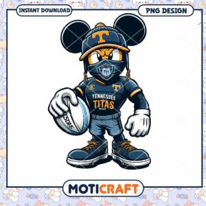 Tennessee Titans Mickey Mouse Football PNG Instant Download Design