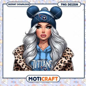 Tennessee Titans Girl PNG Sublimation