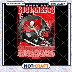 Tampa Bay Buccaneers Instant Download PNG Football Team Design