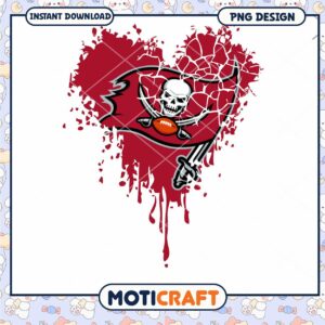 Tampa Bay Buccaneers Heart PNG