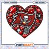 Tampa Bay Buccaneers Heart PNG Design