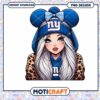 Stylish PNG Graphic of a Girl in NY Giants Hat and Hoodie