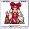 Stylish San Francisco 49ers PNG Design with Cute Character Art
