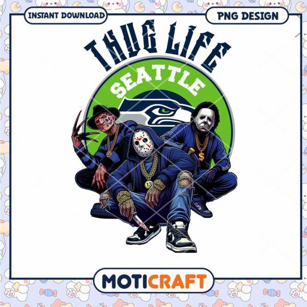 Seattle Thug Life PNG Design