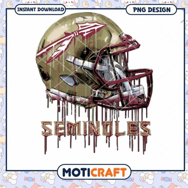 Seminoles Helmet PNG Design Download