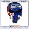 Seattle Seahawks Skull PNG Design for Instant Download Art