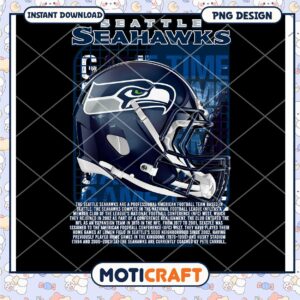 Seattle Seahawks PNG Sublimation Design