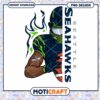 Seattle Seahawks PNG Football Player Design