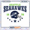 Seattle Seahawks PNG Design 1976 Helmet