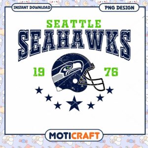 Seattle Seahawks PNG Design 1976 Helmet