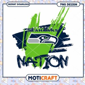 Seattle Seahawks Nation PNG Design