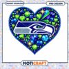 Seahawks Heart PNG Sublimation Design