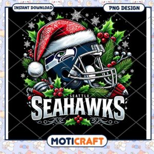 Seahawks Christmas PNG Sublimation Design