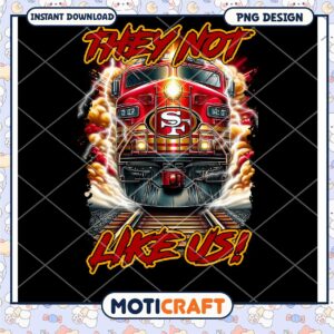 San Francisco 49ers Train PNG Design