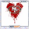 San Francisco 49ers PNG Heart Design