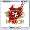 San Francisco 49ers Nation PNG Design Instant Download for Fans