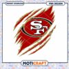 San Francisco 49ers PNG Claw Mark Design