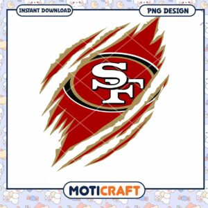 San Francisco 49ers PNG Claw Mark Design