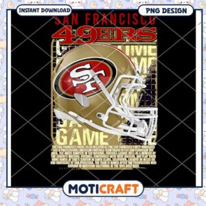 San Francisco 49ers Helmet PNG Design for Football Fans Download