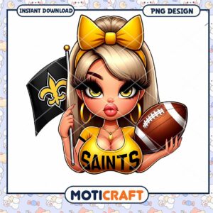 Saints Girl PNG Sublimation Design