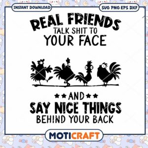 Real Friends SVG Talk Shit, Say Nice Things