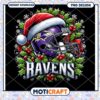 Ravens Christmas Helmet PNG Design