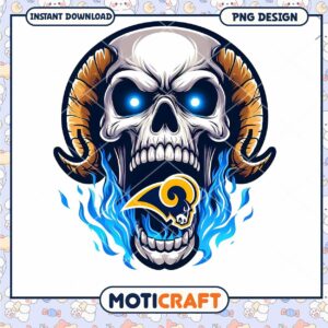 Rams Skull PNG Instant Download