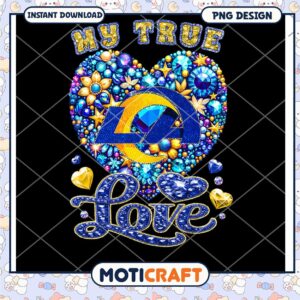 Rams Jewel Heart PNG Sublimation