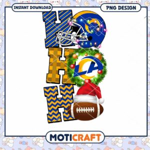 Rams Christmas PNG Sublimation Design