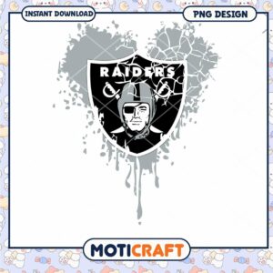 Raiders PNG Design Instant Download Grunge Style Graphic Art