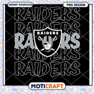 Raiders PNG Design Instant Download for Fans and Creators