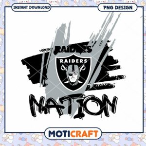 Raiders Nation PNG Design Instant Download