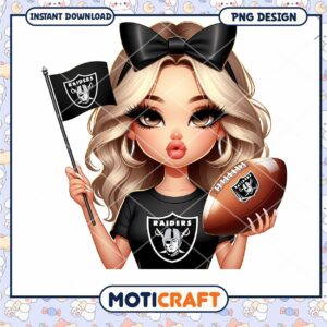 Raiders Girl PNG Sublimation Design