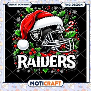 Raiders Christmas PNG Sublimation Design