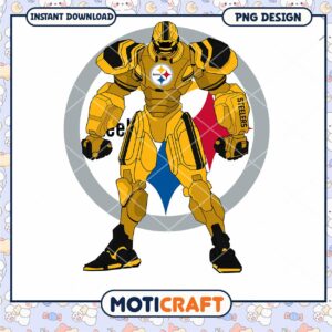 Pittsburgh Steelers Robot PNG Design