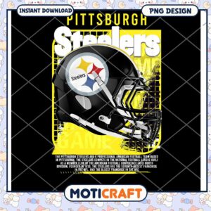 Pittsburgh Steelers PNG Football Helmet Design