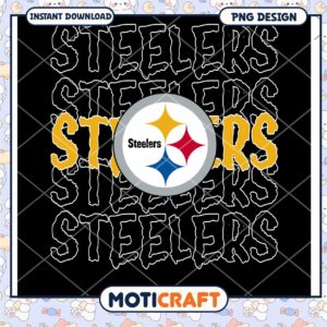 Pittsburgh Steelers PNG Design for Instant Download and Printing