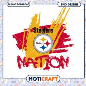 Pittsburgh Steelers Nation PNG Design